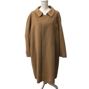 Briggs Providence Bespoke Wool Trench Coat Mens 56 XXL Beige Long Business
